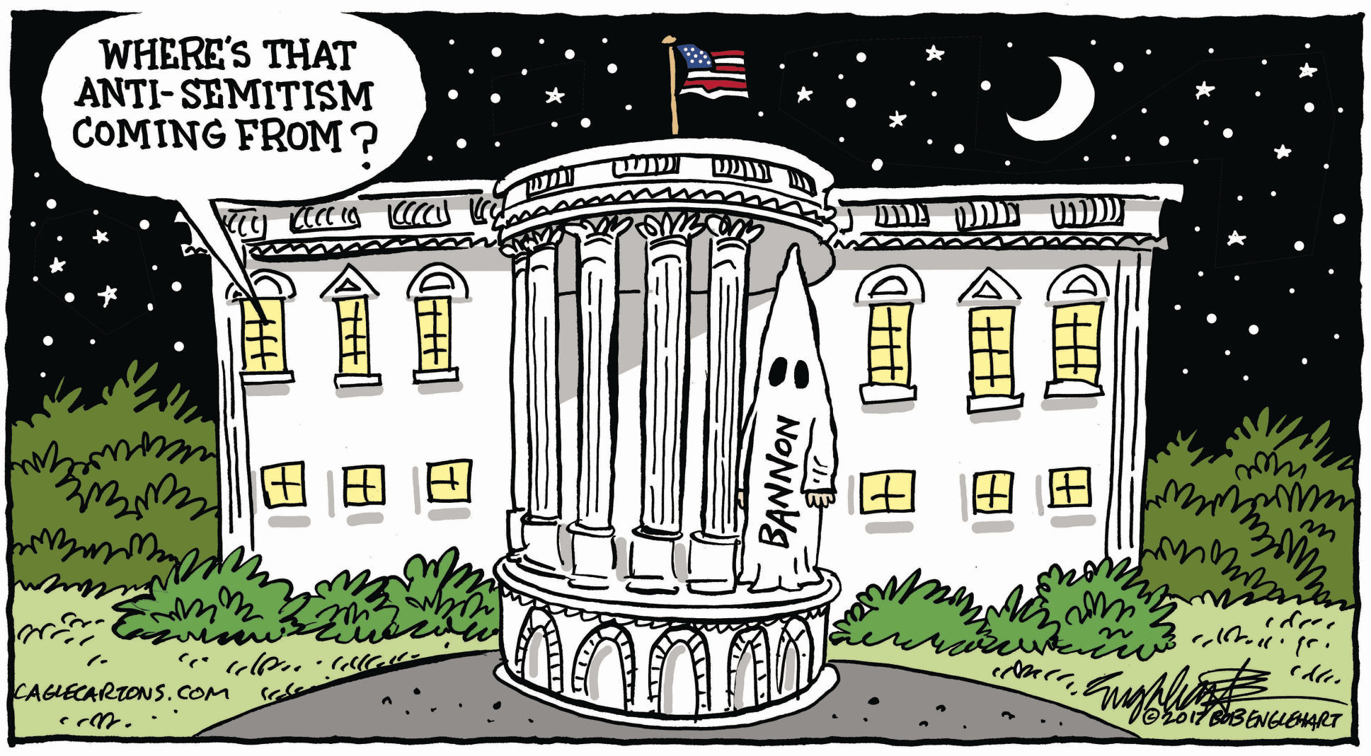 Trump Address by Bob Englehart, CagleCartoons.com
